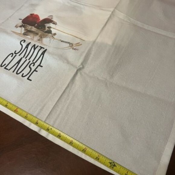 Set Of 3 Christmas kitchen Towels Santa is coming to town & Reindeer Design - Picture 3 of 6